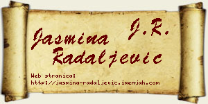 Jasmina Radaljević vizit kartica